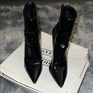 Steve Madden Patent Leather Ankle Boots